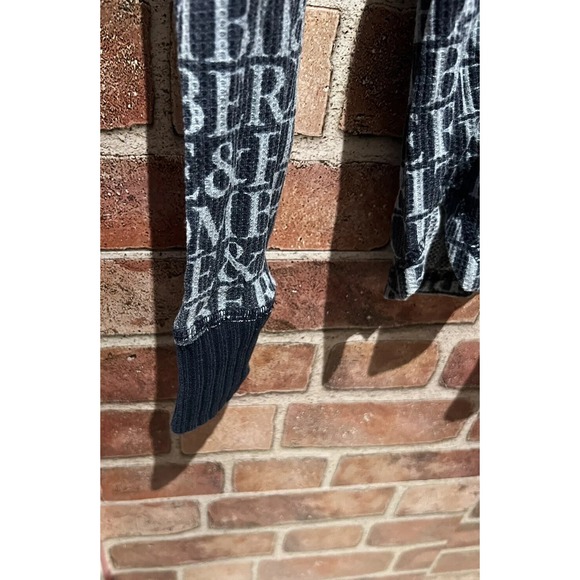 Abercrombie&Fitch Kids Pajama Shirt Size S Blue Long Slv Button Up Sleepwear Top - Picture 4 of 5